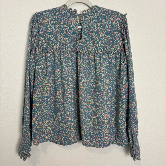 Mirth Juniper Floral Long Sleeve Cotton Blouse Women’s Large Cottagecore Girly - Picture 5 of 10